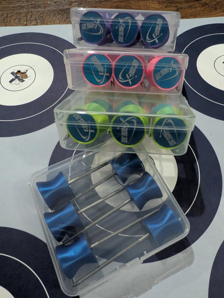 X - Pins - Target Pins - 6 pack with case - Arcuswerk